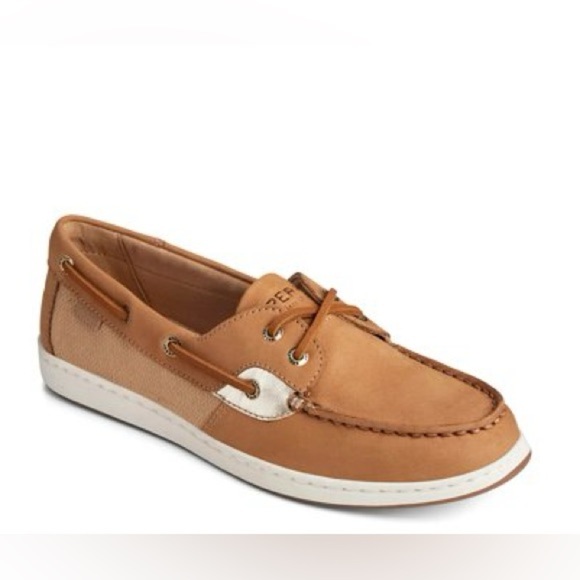 Sperry | Coastfish Boat Shoe, Tan & Metallic - Picture 1 of 7